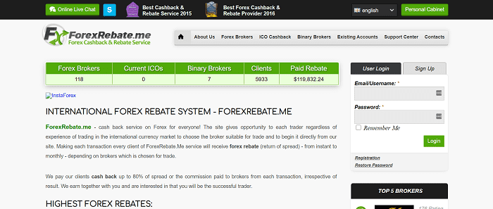 (2) ForexRebate.me | Forex Rebate website for forex traders who is looking for forex cash back and return of spread.